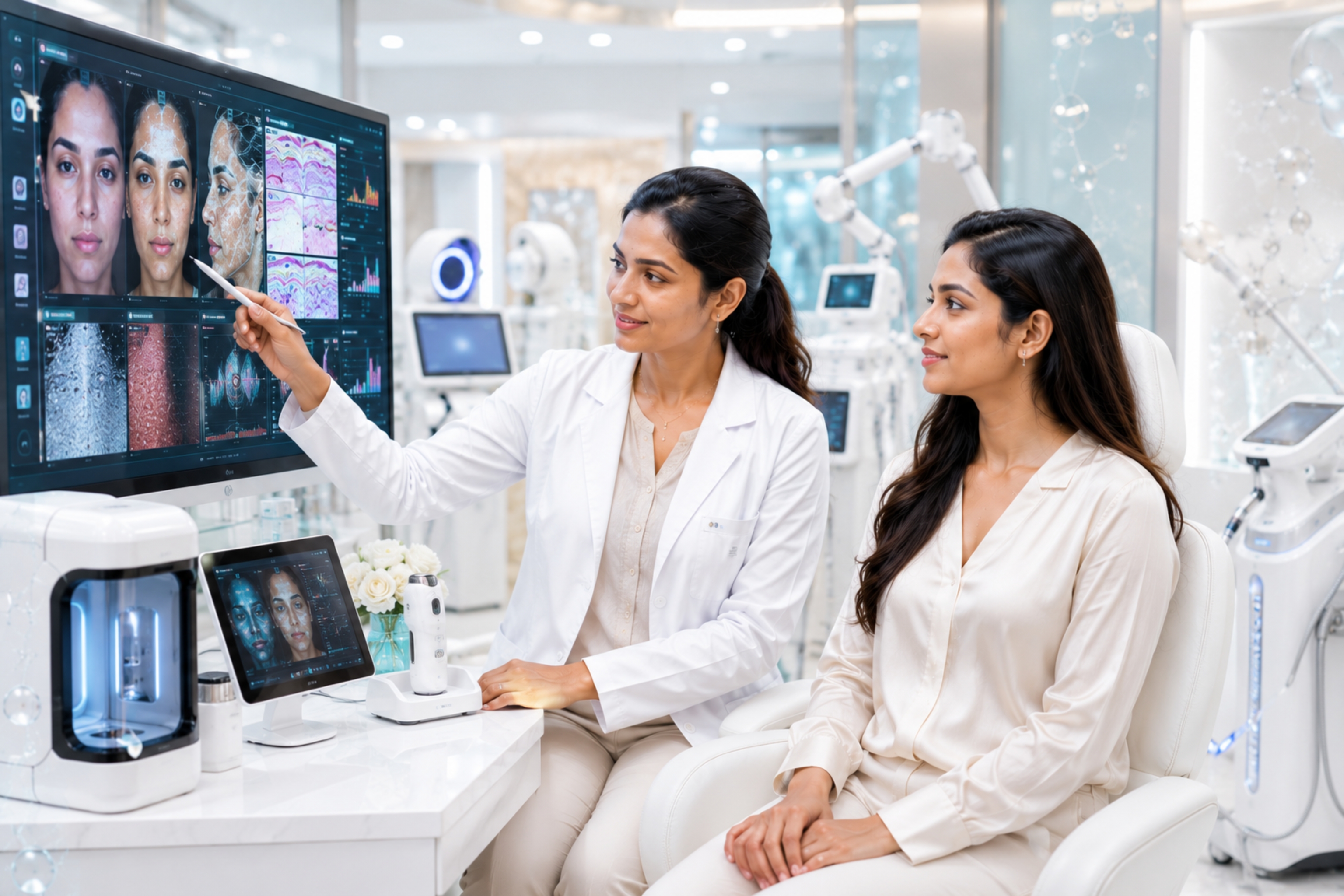 Professional cosmetic dermatology treatment